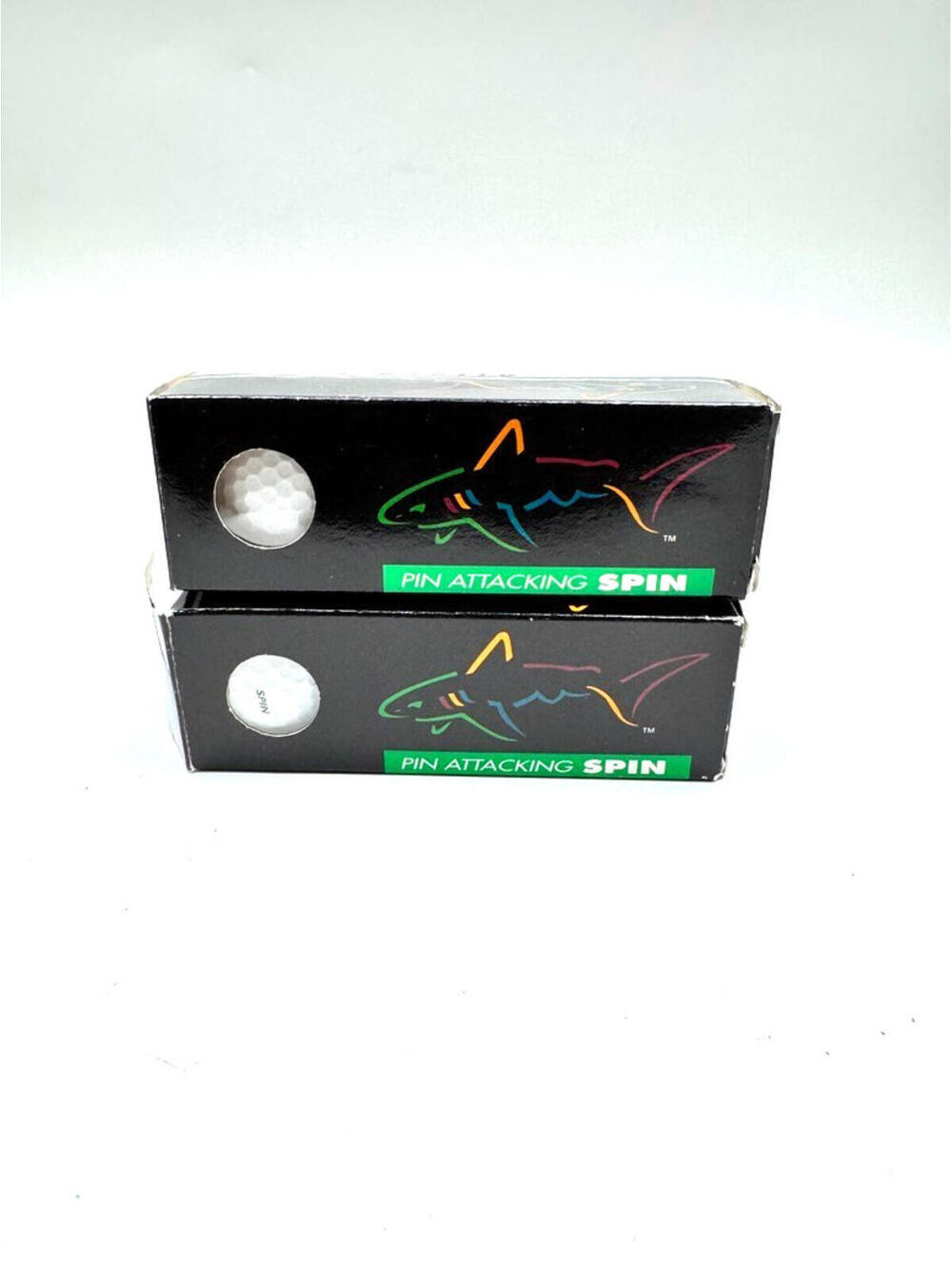 Dunlop Greg Norman Attack Life Golf Balls Pin Attacking Spin 2 Sleeves NOS Vtg